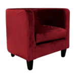 Poltrona Pat Capa Veludo Especial Bordô