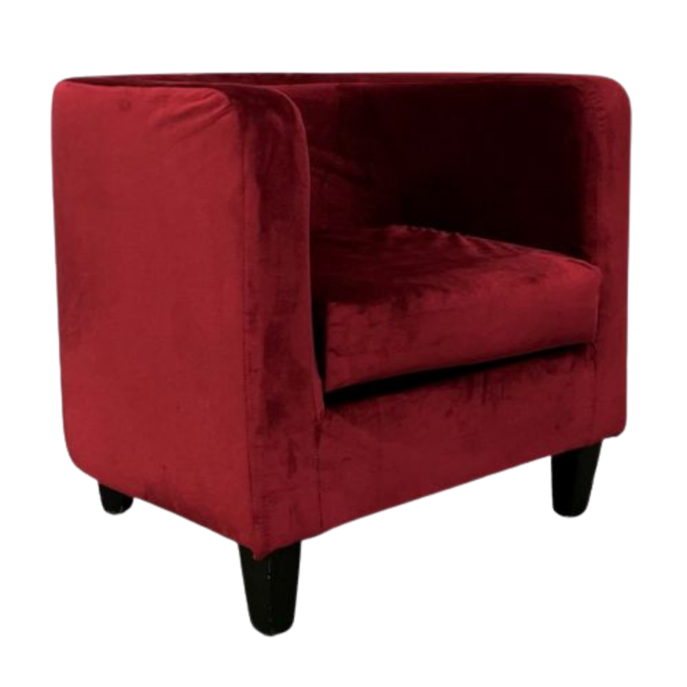 Poltrona Pat Capa Veludo Especial Bordô