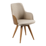 Cadeira Carla Giratória Bege