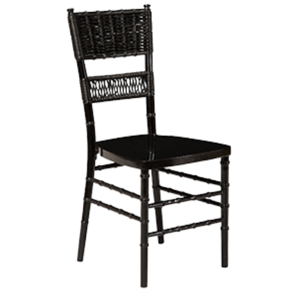 Cadeira Itália Ônix Encosto Palha