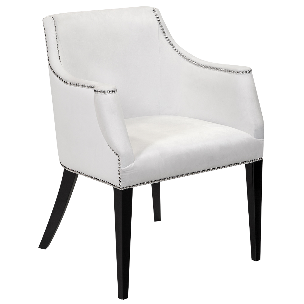 Poltrona Tania Camurça Branco(a)