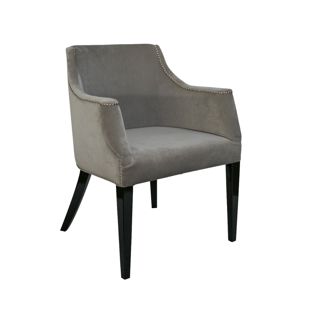 Poltrona Tania Camurça Cinza