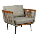 Poltrona Trancoso Linho Rústico Fendi