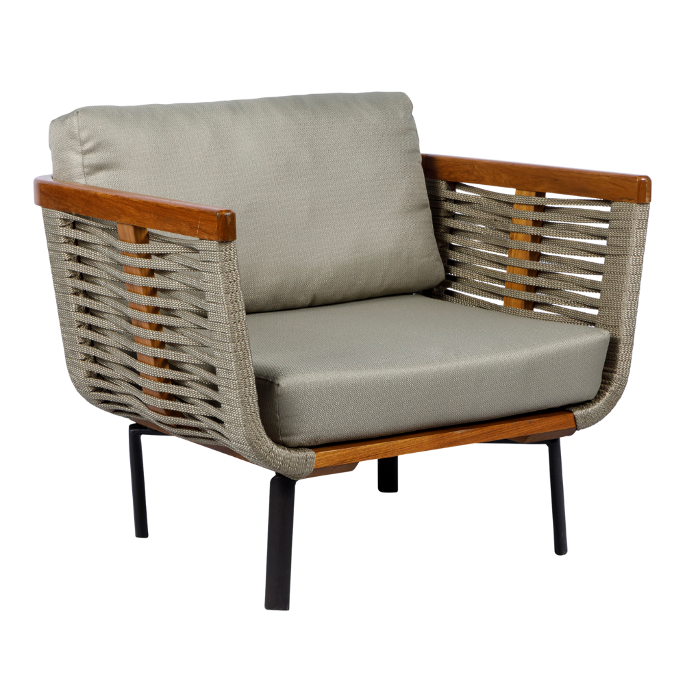 Poltrona Trancoso Linho Rústico Fendi