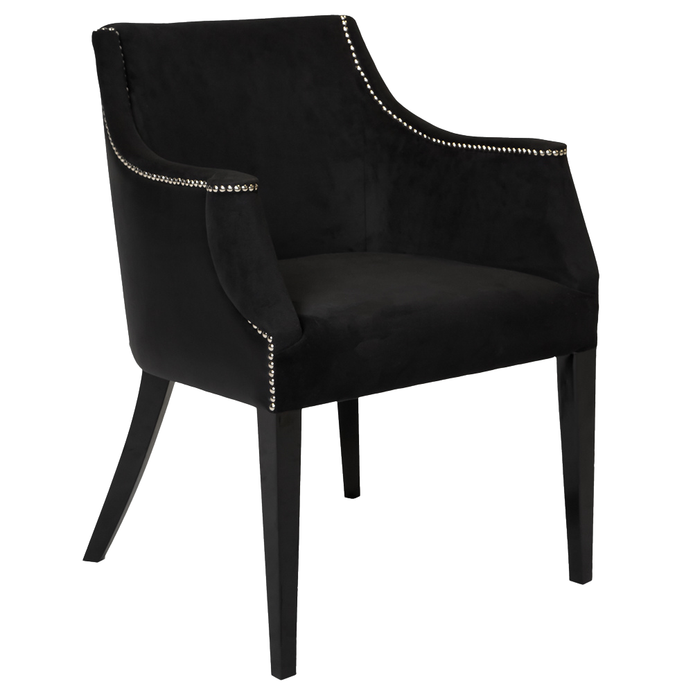 Poltrona Tania Camurça Preto(a)