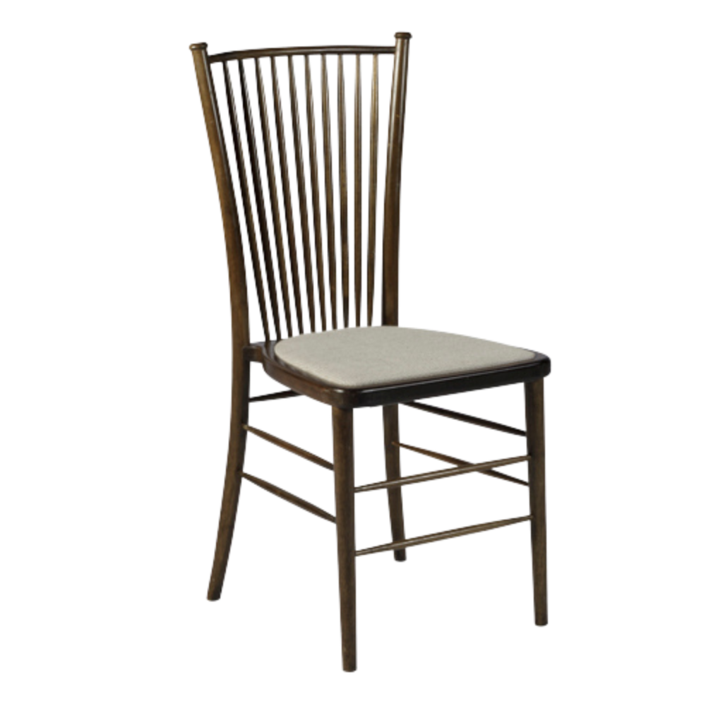 Cadeira Modernista com Assento Linho Bege