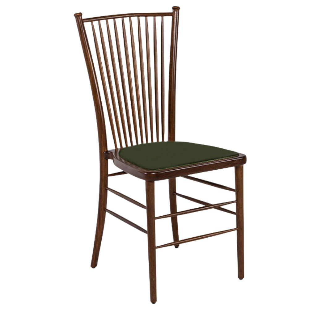 Cadeira Modernista com Assento Veludo Verde