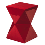 Pufe Ampulheta Vermelho(a)