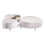 Pufe Otto Off White - Conjunto