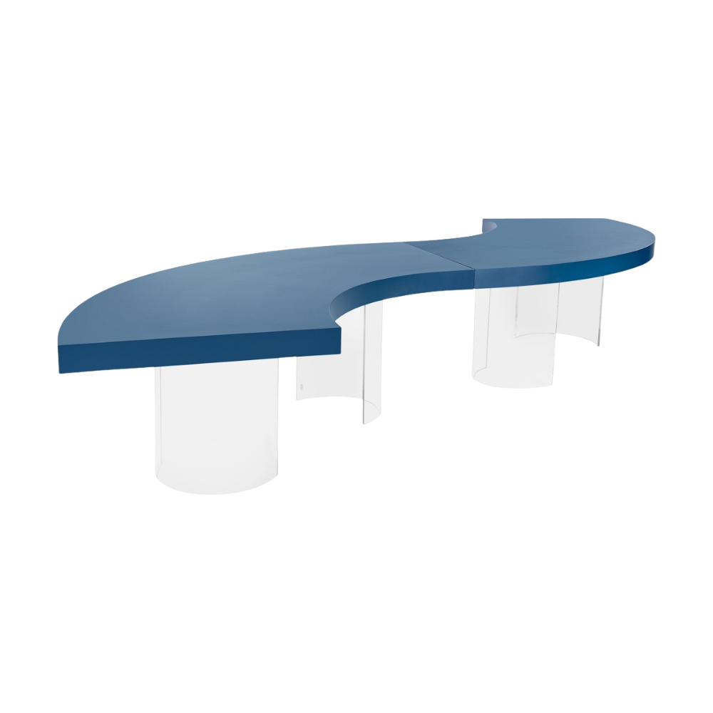 Tampo Curvo Laca com Base Curva Cristal - Composição