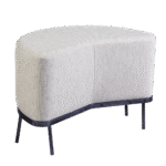 Pufe Seixo Linho Cru (2/3 Lua)