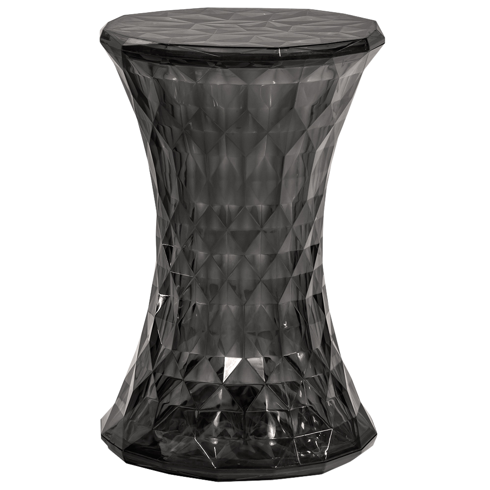 Pufe Stone Diamond Fumê