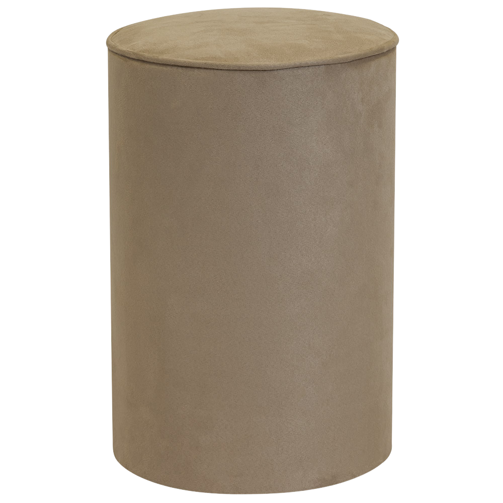 Pufe Tamborete Capa Camurça Fendi