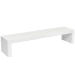 Banco/Mesa "U" Invertido Branco(a) Estreito