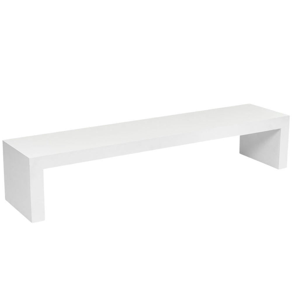 Banco/Mesa "U" Invertido Branco(a) Estreito