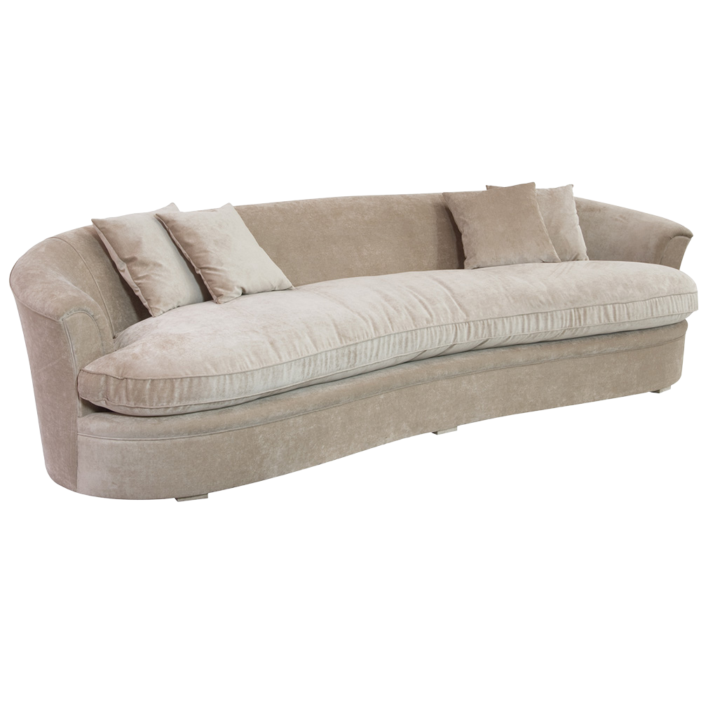 Sofá Vedette Veludo Andorra Bege