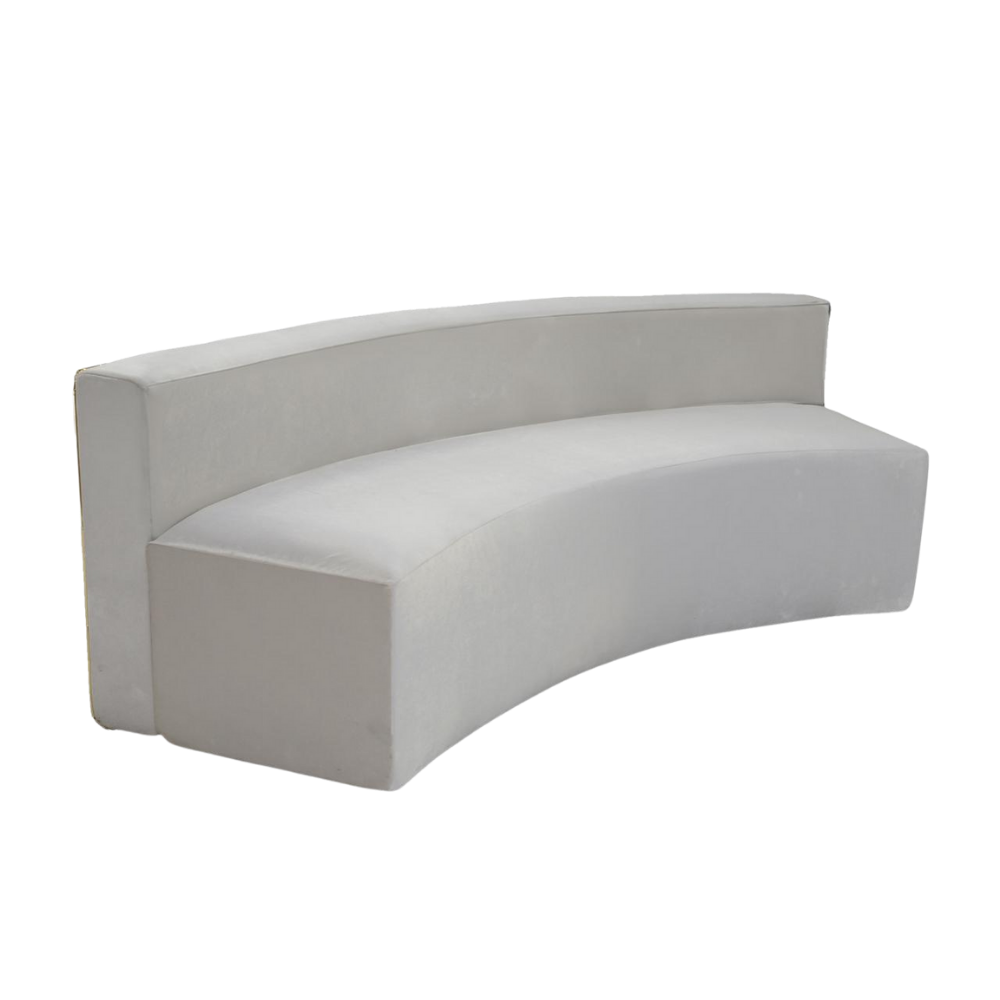 Banco Meia Lua Encosto para Revestir