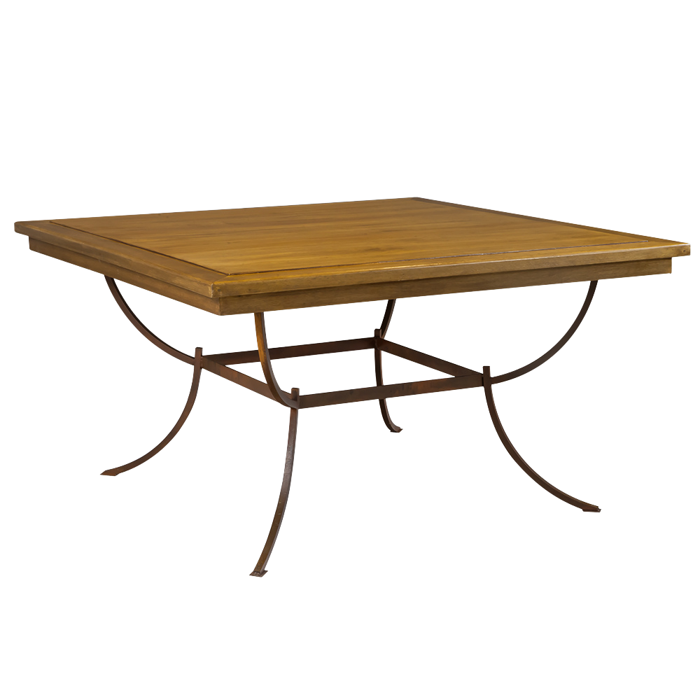 Tampo Quadrado Madeira Ripado