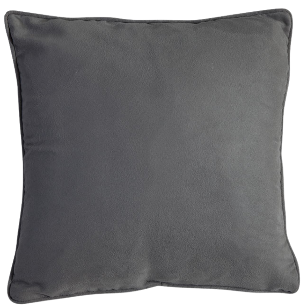 Almofada Camurça Cinza Escuro