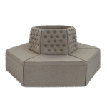 Banco Plaza Sextavado Linho Fendi