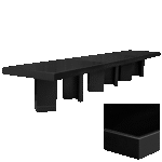 Tampo Laca com Borda e Encaixe para Vidro com Base Elle Preta