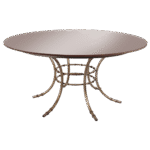 Tampo Espelho Bronze com Base Bambu Ferro Cinza