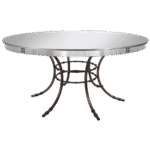 Tampo Espelho com Borda Espelhada e Base Bambu