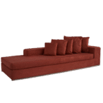 Sofá Cipriani Capa Camurça Rouge de Fer