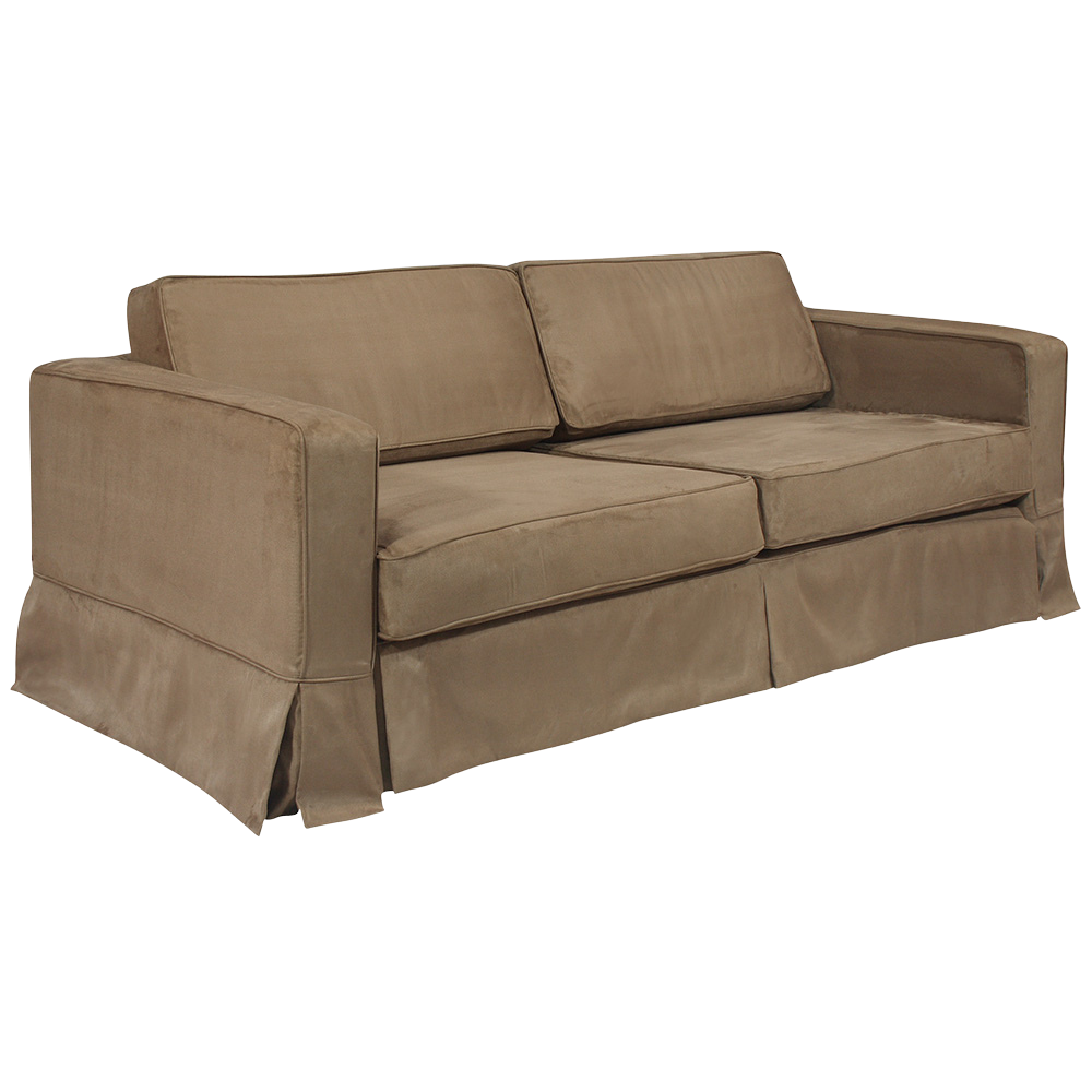 Sofá Eva Capa Camurça Marrom - Componível