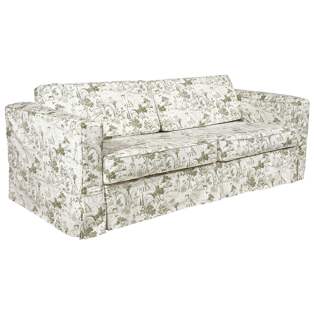 Sofá Eva Capa Provence Pistache Toile de Jouy - Componível