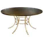 Tampo Tabaco com Base Bambu Dourada