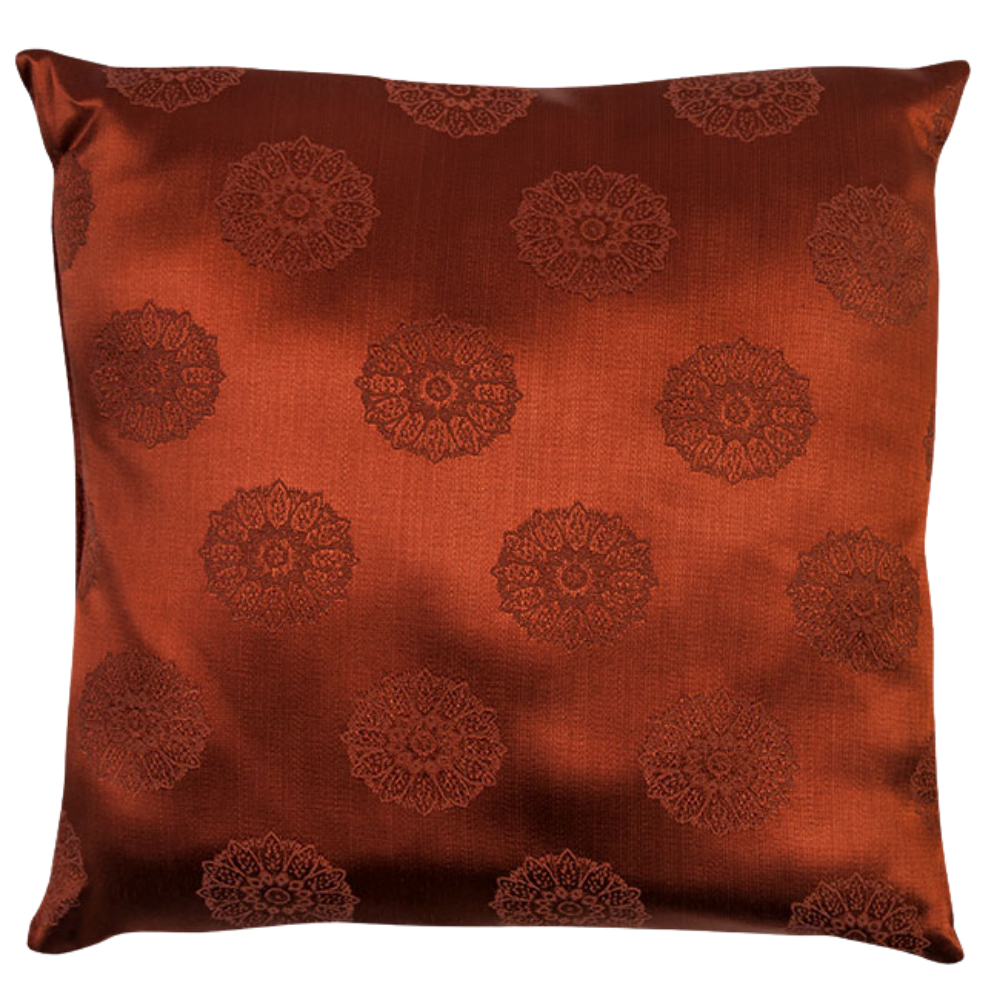 Almofada Cetim Terracota Mandala