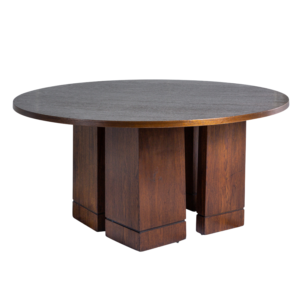 Tampo Tabaco com Base Elle Madeira