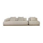 Sofá Loft Veludo Cinza