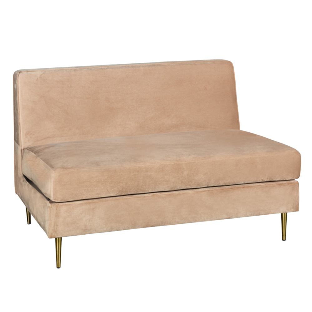 Sofá Manoela Camurça Camelo (Módulo Reto)