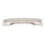 Sofá Manoela Linho Geométrico Cru