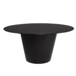 Tampo de Vidro Preto com Base Cone