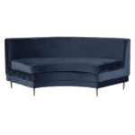 Sofá Manoela Veludo Inca Azul 06 (módulo curvo)
