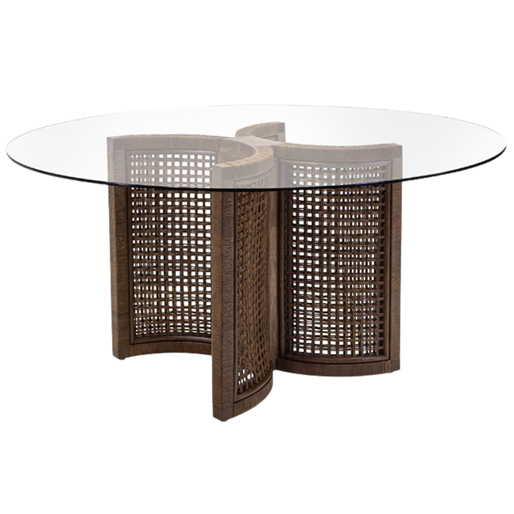 Tampo de Vidro Transparente com Base Bali