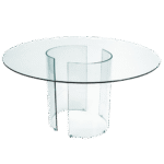 Tampo de Vidro Transparente com Base Curva Cristal