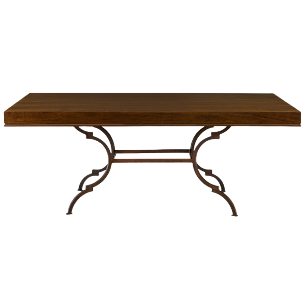 Tampo Retangular Madeira Natural com Base Suva