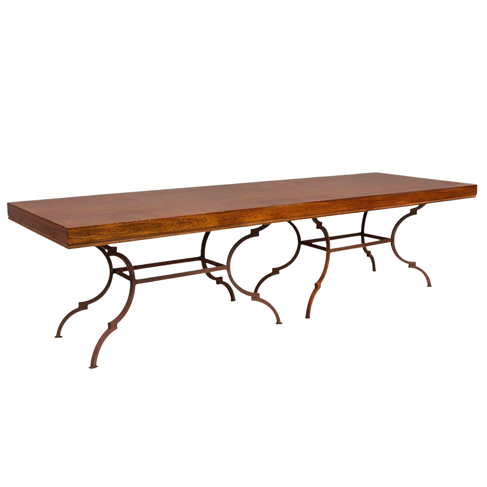 Tampo Retangular Madeira Natural com Base Suva