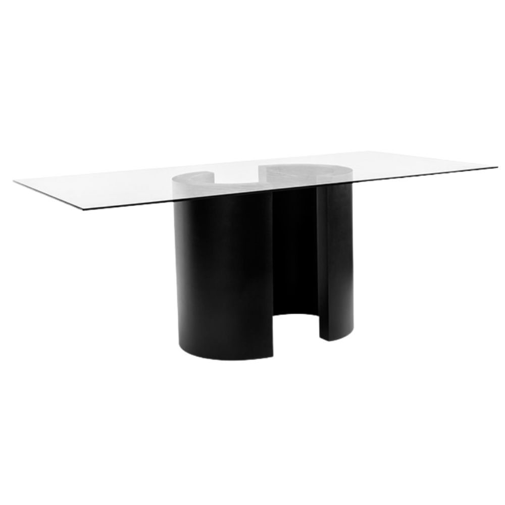 Tampo de Vidro Transparente com Base Curva