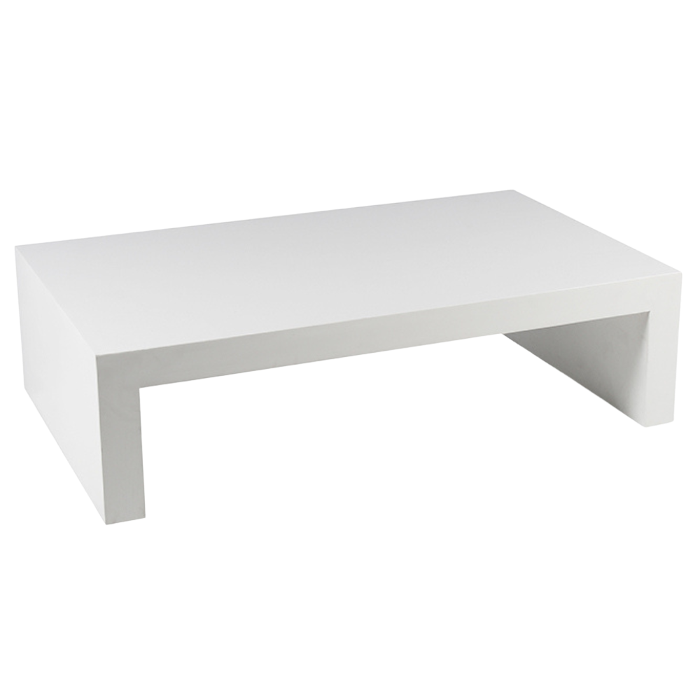 Banco/Mesa "U" Invertido Branco(a) Largo