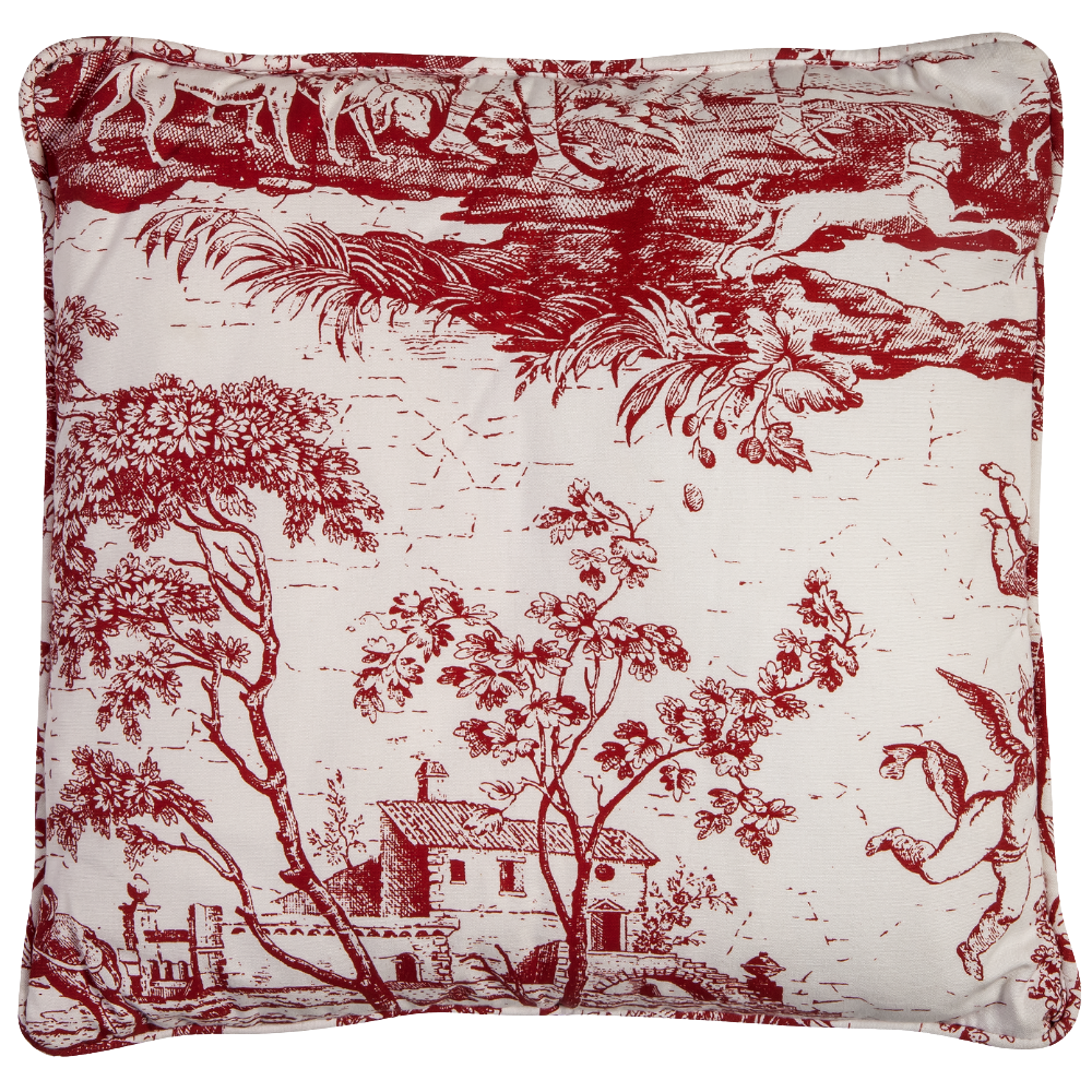 Almofada Provence Vinho Toile de Jouie