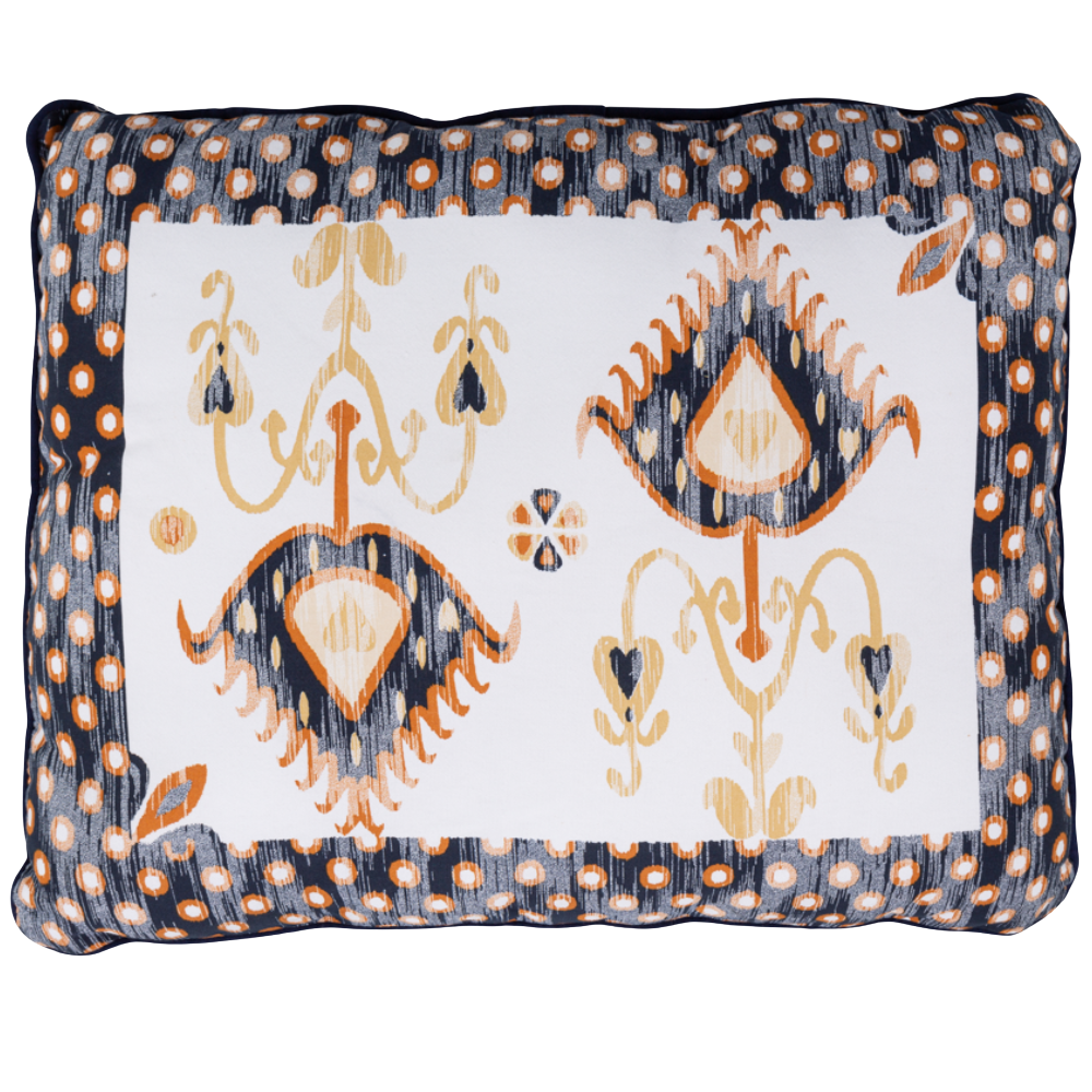 Almofada Sarja Estampa Ikat