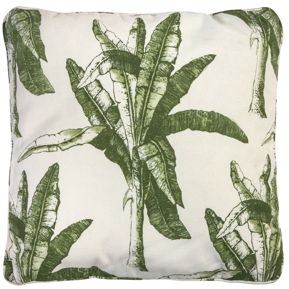 Almofada Sarja Estampa Palmeiras