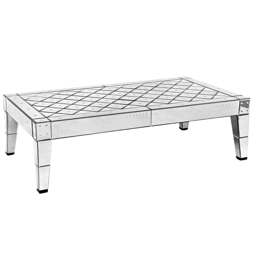 Mesa Baccarat Espelho Centro