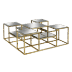 Mesa Chapelle Centro com Espelho