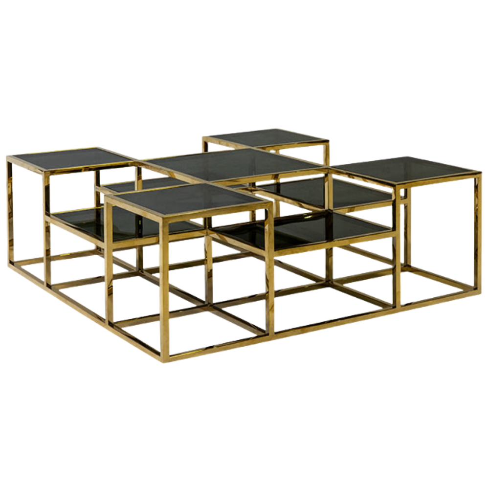 Mesa Chapelle Centro com Vidro Fumê